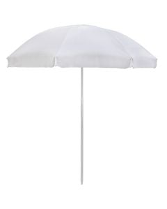 Cader plazhi, strukture metalike, ngjyre e bardhe, D2.4 m x H230 cm