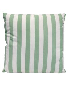 Jastek per ambientin e jashtem, pambuk/mbushje poliester, 55x55 cm, ngjyre jeshile me te bardhe