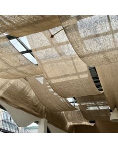 Natural shade canopy, coconut, W1.5m, 90% shade, natural color
