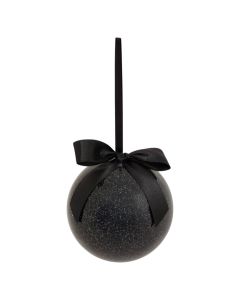 Sfere dekoruese, plastike, ngjyre e zeze, D 9 cm