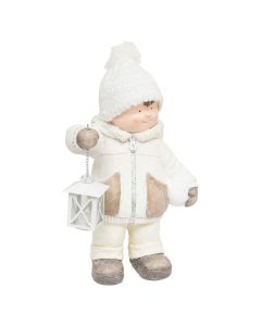 Personazh dekorativ, metalik, BOY, L. 18 x P. 14,5 x H. 38 cm