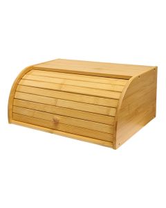 Bread container, bamboo, natural, 40x27 cm