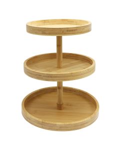 3-tier fruit basket, bamboo, bamboo, natural, 28x30.5 cm