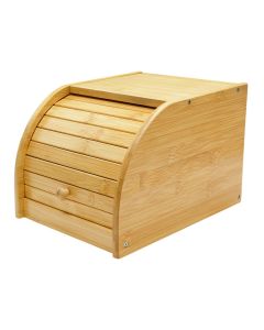Bread box, bamboo, natural, 27x20x18 cm