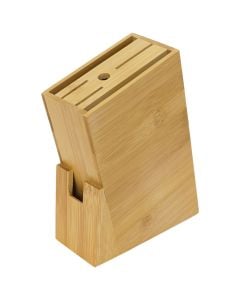 Mbajtëse thikash, druri, natyrale, 22x14x6.5 cm