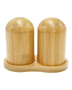 Salt/pepper container, wood, natural, Dia. 5 cm / 11x9 cm