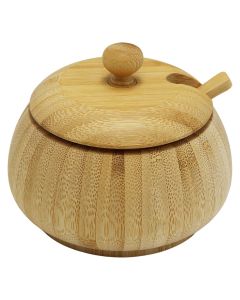 Spice container, wood, natural, 12x9 cm