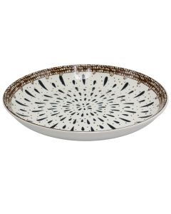 Serving plate, ceramic, ceramic, multicolored, Dia. 25.5 cm