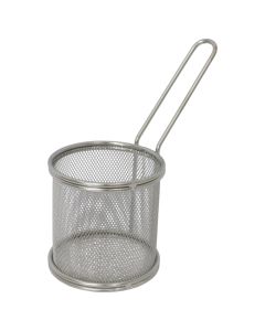 Serving colander, stainless steel, silver color, Dia. 9 cm