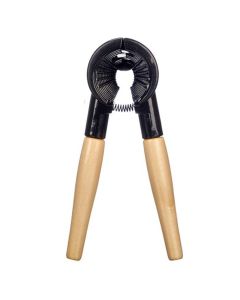 Nutcracker, metal/wood, black/natural, 17 cm