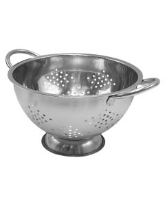 Pasta colander, stainless steel, silver color, Dia. 24x13.8 cm