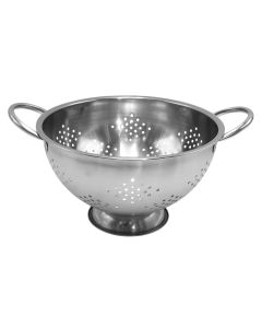 Pasta colander, stainless steel, silver color, Dia. 26x14.7 cm
