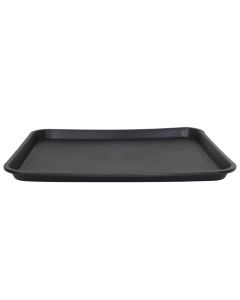 Serving tray, silicon/plastic, black, 45.5x35.5 cm