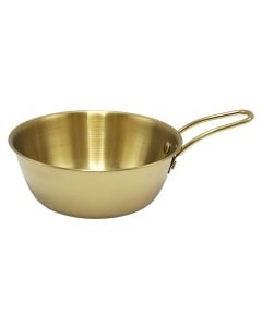 Conical pan, metalic, gold, Dia. 6 x 20.5 cm