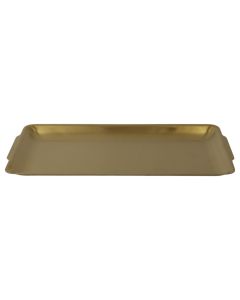 Serving tray, metalic, gold, 16x32 cm
