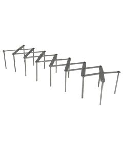 Heat shield, stainless steel, silver color, 13x7.5 cm