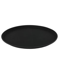 Serving tray, silicon/plastic, black, Dia. 35 cm