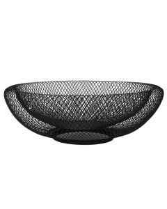 Fruit trees, metalic, black, Dia. 32 x H 11 cm