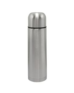 Flask, stainless steel, silver color, 0.5 lt