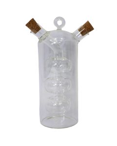 Oil holder, glass, transparent, 16x6 cm