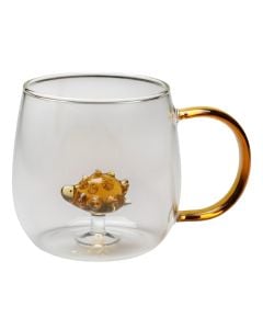 Tea cup, glass, transparent/assorted colors, 250 ml / Dia. 9 x H 8 cm