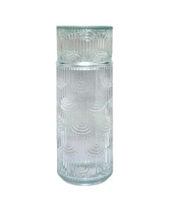 Water/liquids jug, glass, transparent, 22.5x8 cm