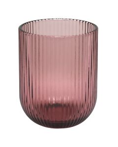 Water glass, glass, red, 240 ml