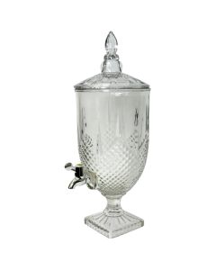 Dispenser jar with faucet, glass, transparent, Dia. 19.5 x H 50 cm