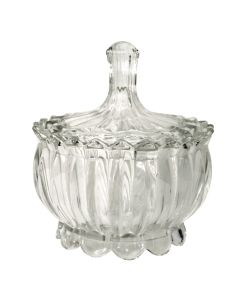 Candy holder, glass, transparent, 16x14.5 cm