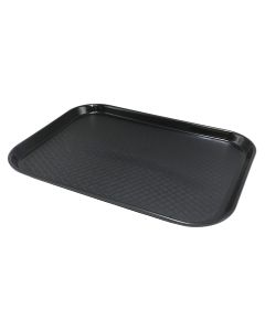 Serving tray, silicon/plastic, black, 30x40 cm