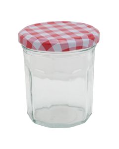 Jar with lid, glass/metal, transparent, 190 ml / Dia. 7.5 x H 8.5 cm