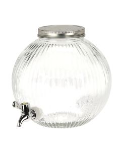 Dispenser jar with faucet, glass, transparent, 5.5 L / 23x23 cm