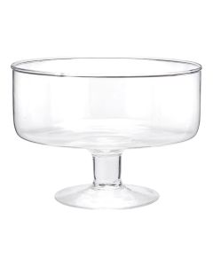 Bowl, glass, transparent, 19x14 cm