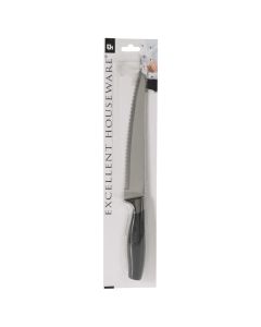 Bread Knife, stainless steel, black, 33 cm