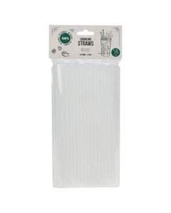 Drinking straws (Pck50), polypropylene, transparent, Dia. 0.6 x H 22 cm