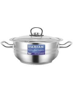 Tenxhere me kapak me induksion, inoks, ngjyra argjend, 2.75L / Dia. 20 x H 10 cm