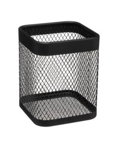 Mayaj spoon/fork holders, steel, black, 13x13x16.5 cm