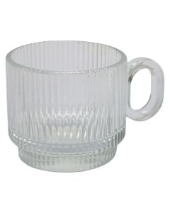Espresso cup Lorene, glass, transparent, 10 cl / 8.6x5.3x6.1 cm