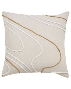 Lacia decorative pillow, polycotton, beige, 45x45 cm