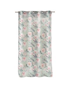 Alissia net curtain with rings, polyester, mint green, 140x240 cm