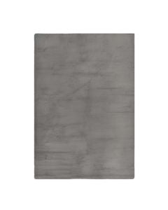 Soft Touch carpet, 100% polyester, grey, 133x190 cm