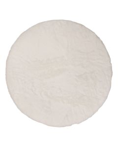 Soft Touch rug, 100% polyester, white, Dia. 80 cm