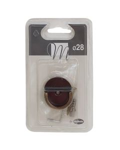 Support for curtain rod, metalic, aged gold color, Dia. 28 cm