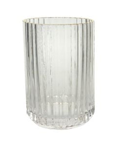 Gotë uji, qelq, transparente, Dia. 7.5 x H 11 cm