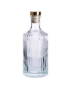 Water/juice bottle, glass, transparent, 250 ml / Dia. 6.5 x H 16.5 cm