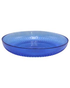 Bowl, glass, blue, Dia. 21 cm