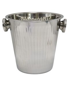 Champagne cooler, stainless steel, silver color, Dia. 20.2 x H 20 cm