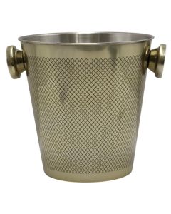Champagne cooler, stainless steel, gold, Dia. 20.2 x H 20 cm