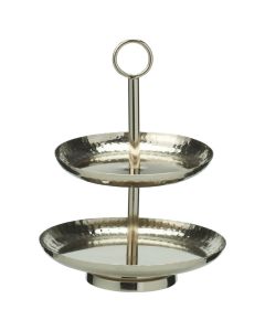 Cake stand, iron, silver color, 20.5 cm
