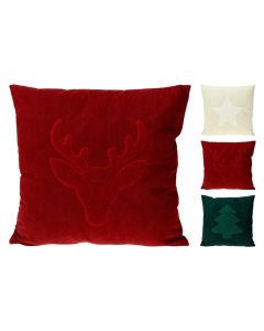 Decorative pillow, polyester, assorted colors, 45x45 cm